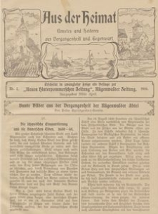 Aus der Heimat. Ernstes und Heiteres aus Vergangenheit und Gegenwart, 1910, Nr. 7