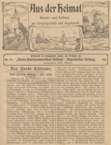 Aus der Heimat. Ernstes und Heiteres aus Vergangenheit und Gegenwart, 1911, Nr. 30