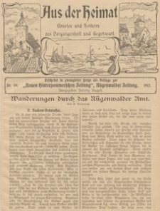 Aus der Heimat. Ernstes und Heiteres aus Vergangenheit und Gegenwart, 1911, Nr. 39