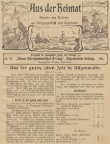 Aus der Heimat. Ernstes und Heiteres aus Vergangenheit und Gegenwart, 1911, Nr. 40