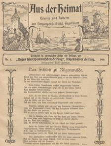 Aus der Heimat. Ernstes und Heiteres aus Vergangenheit und Gegenwart, 1910, Nr. 5