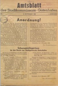Amtsblatt des Stadtkommissars. Gotenhafen