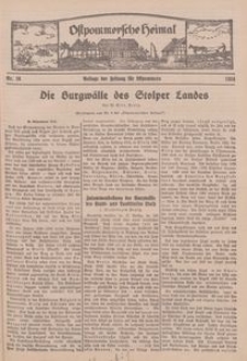 Ostpommersche Heimat. Beilage der Zeitung f&uuml;r Ostpommern, 1934, Nr. 16
