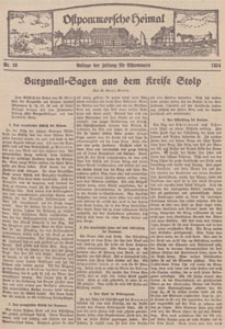Ostpommersche Heimat. Beilage der Zeitung f&uuml;r Ostpommern, 1934, Nr. 20