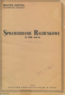 Sprawozdanie rachunkowe za rok 1935/36