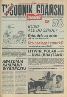 Tygodnik Gdański, 1991, nr 38