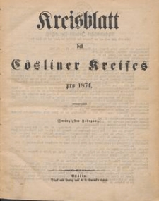 Kreisblatt des C&ouml;sliner Kreises pro 1874