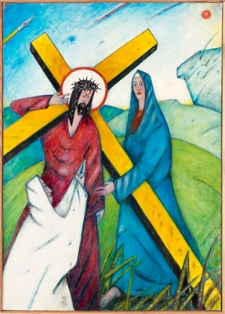 Droga krzyżowa. Stacja IV. Jezus spotyka swoją Matkę
