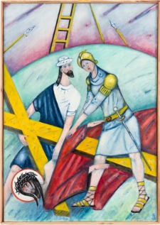 Droga krzyżowa. Stacja IX. Jezus upada po raz trzeci