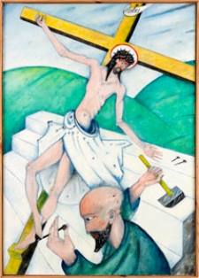 Droga krzyżowa. Stacja XI. Jezus przybity do Krzyża