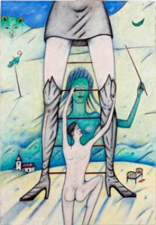 Obraz olejny - Kobieta