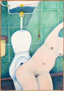 Obraz olejny - Kobieta w toalecie