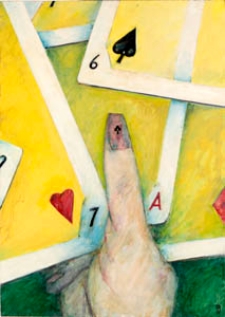 Obraz olejny - Karty do gry