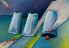 Obraz olejny - Gra w kości