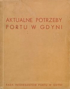 Aktualne potrzeby portu w Gdyni