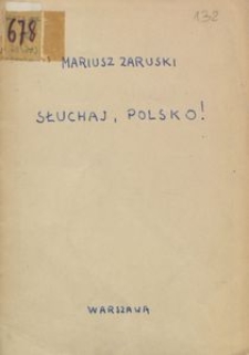 Słuchaj, Polsko!
