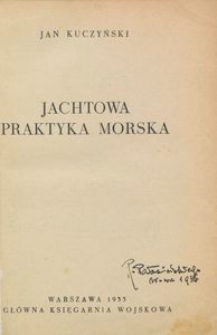 Jachtowa praktyka morska