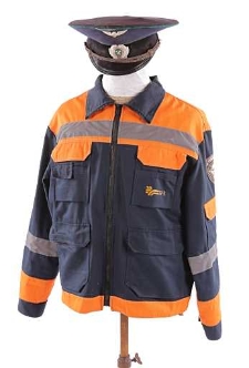 Bluza robocza kolei Białoruskich. Czapka kolejarza rosyjskiego