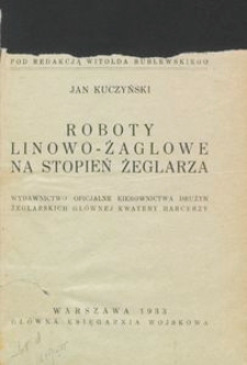 Roboty linowo-żaglowe na stopień żeglarza