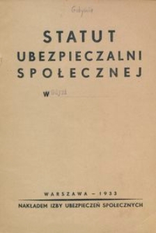 Statu Ubezpieczalni Społecznej w [Gdyni]