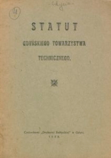Statut Gdyńskiego Towarzystwa Technicznego
