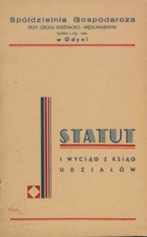 Statut i wyciąg z kisąg udział&oacute;w