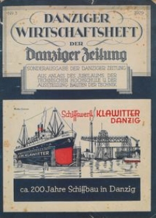 Danziger Wirtschaftsheft der Danziger Zeitung, 1929, nr 3
