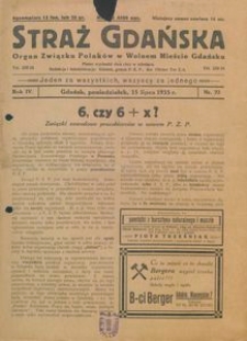1935-07-15, Straż Gdańska, 1935, nr 22