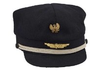 Czapka kolejowa rogatywka