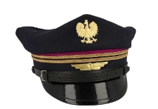 Czapka kolejowa rogatywka