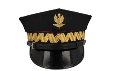 Czapka kolejowa rogatywka