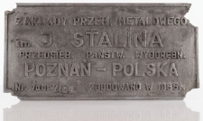 Tabliczki z oznakowaniem parowozu