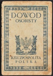 Dow&oacute;d osobisty dla obywatela Rzeczypospolitej Polskiej Seria A. Nr 296987