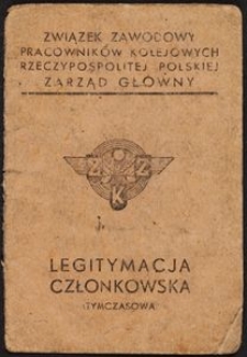 Legitymacja Członkowska Nr 369/2050