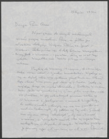 List do Anny Boguckiej-Skowrońskiej