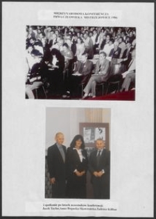 Kartka z albumu - Międzynarodowa Konferencja Prawa Człowieka, Mistrzejowice 1986 oraz spotkanie po latach uczestników konferencji Anna Bogucka-Skowrońska, Jacek Taylor, Tadeusz Killian