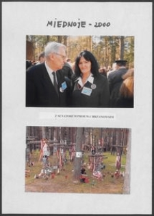 Kartka z albumu - Miednoje 2000, Anna Bogucka-Skowrońska z Senatorem prof. W. Chrzanowskim