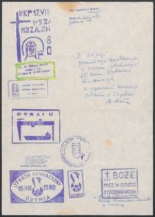 [Pismo - podziękowanie]