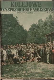 Kolejowe Przysposobienie Wojskowe, 1938, nr 12 (127)