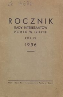 Rocznik Rady Interesant&oacute;w Portu w Gdyni : 1936