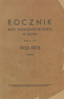 Rocznik Rady Interesant&oacute;w Portu w Gdyni : 1932-1933