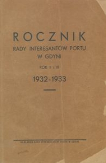 Rocznik Rady Interesantów Portu w Gdyni : 1932-1933
