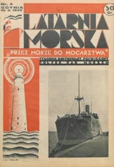 Latarnia Morska : "przez morze do mocarstwa", 1934, nr 4