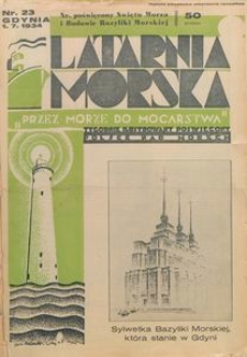Latarnia Morska : "przez morze do mocarstwa", 1934, nr 23