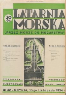 Latarnia Morska : "przez morze do mocarstwa", 1934, nr 42