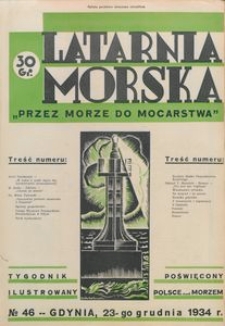 Latarnia Morska : "przez morze do mocarstwa", 1934, nr 46