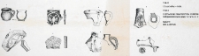 Człuchów - Fosa. Stanowisko 1. Zestawienie fragmentów ceramiki późnośredniowiecznej z wyk. III i IV