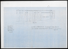Słupsk - Stary Rynek. Rzut pionowy ściana południowa budynku 2 (widok od p&oacute;łnocy). Stanowisko 3, wyk. I, Ar 26, Cw A i B