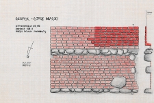 Słupsk - Stare Miasto. Profil ściany zachodniej. Stanowisko 45, sondaż 2