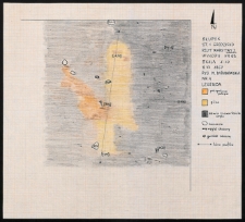 Słupsk - Grodzisko. Rzut warstwowy paleniska I. Stanowisko 1, wyk. II, Ar 83